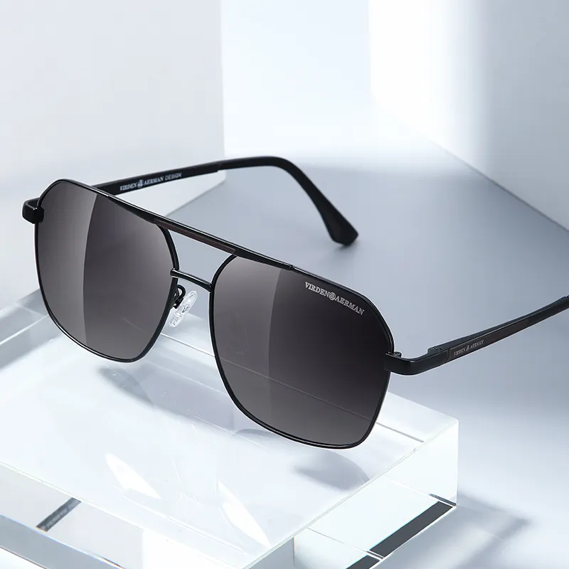 VIRDEN AERMAN Metal Square Sunglasses Men's-2