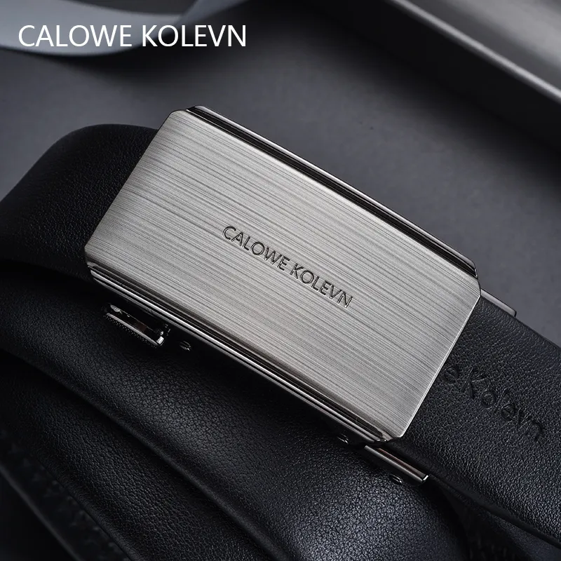 CALOWE KOLEVN Top Grain Cow Leather Belts Men's 3.5cm-8