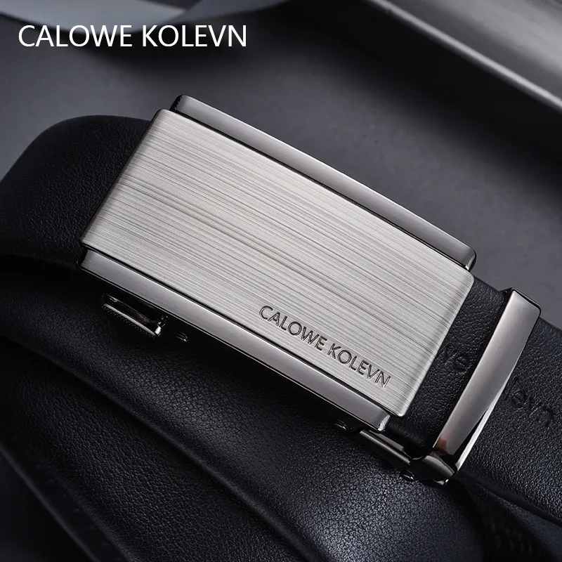 CALOWE KOLEVN Top Grain Cow Leather Belts Men's 3.5cm-7
