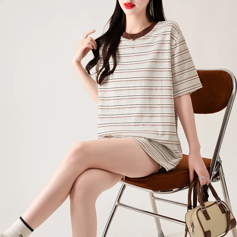 HTHK T Shirts Women's Apricot-4