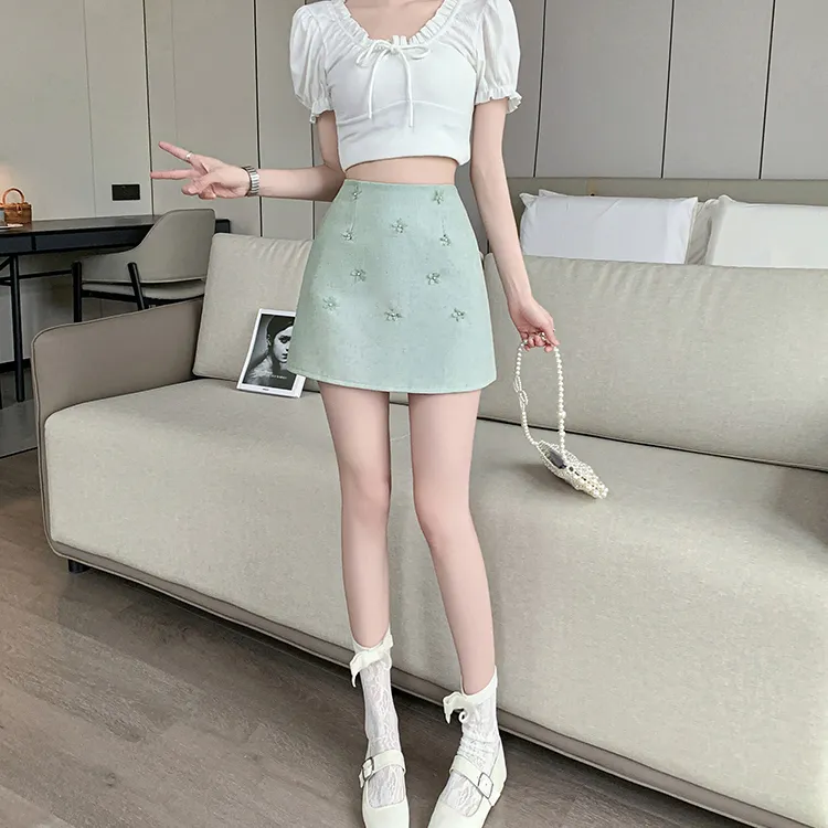HTHK Casual Short Skirts Women's-19