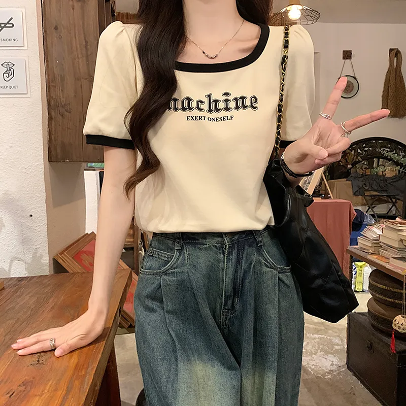 HTHK T Shirts Women's Apricot-2