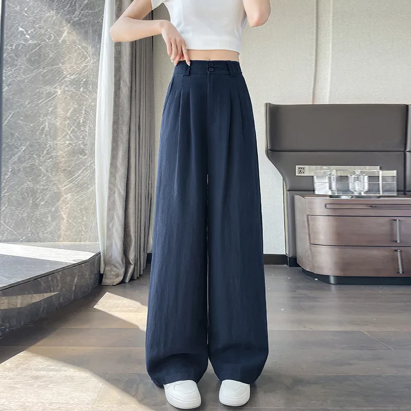 HTHK Casual Pants Women's White/Khaki/Navy Blue-46