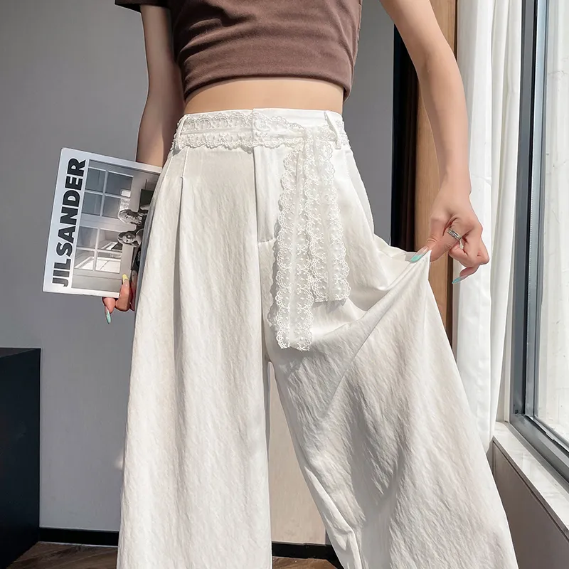 HTHK Casual Pants Women's White/Black/Cream Apricot-3