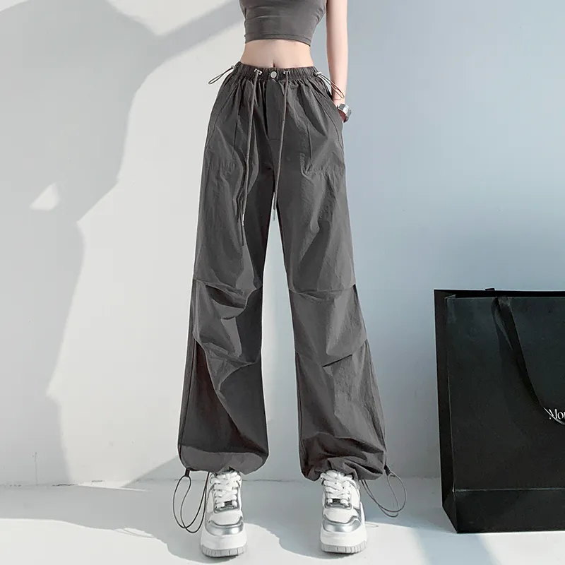 HTHK Casual Pants Women's Black/Gray/Pink/Khaki Green-11