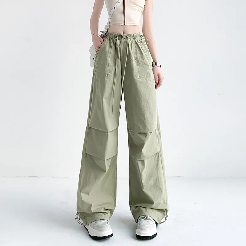 HTHK Casual Pants Women's Black/Gray/Pink/Khaki Green-19