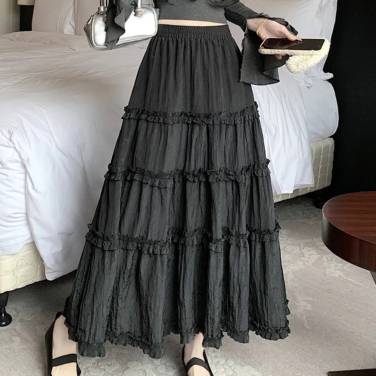 HTHK Casual Long Skirts Women's-3
