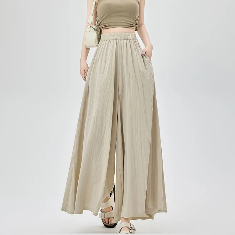 HTHK Casual Pants Women's Black/Pink/Khaki/Apricot-23