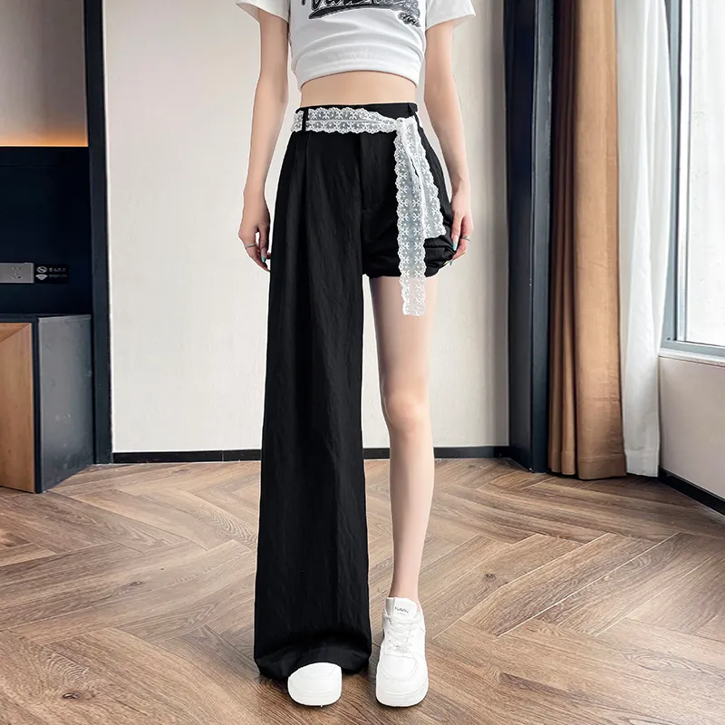 HTHK Casual Pants Women's White/Black/Cream Apricot-26