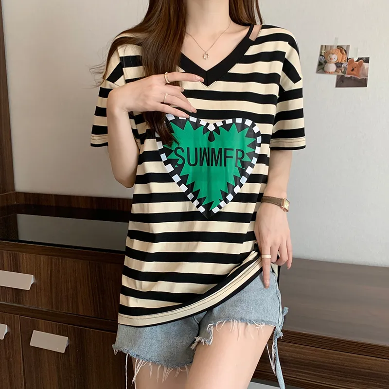 HTHK Drop Shoulder Sleeve T Shirt Women's-5
