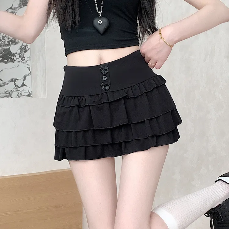 HTHK Casual Short Skirts Women's Gray-10