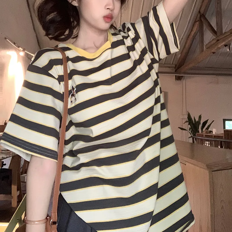 HTHK Drop Shoulder Sleeve T Shirt Women's-3