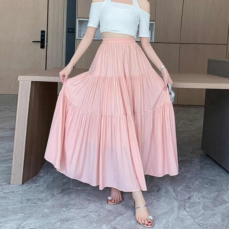 HTHK Casual Long Skirts Women's-4