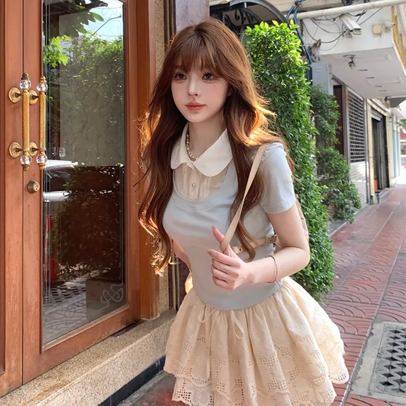 HTHK Two Piece Skirt Sets Women's-5