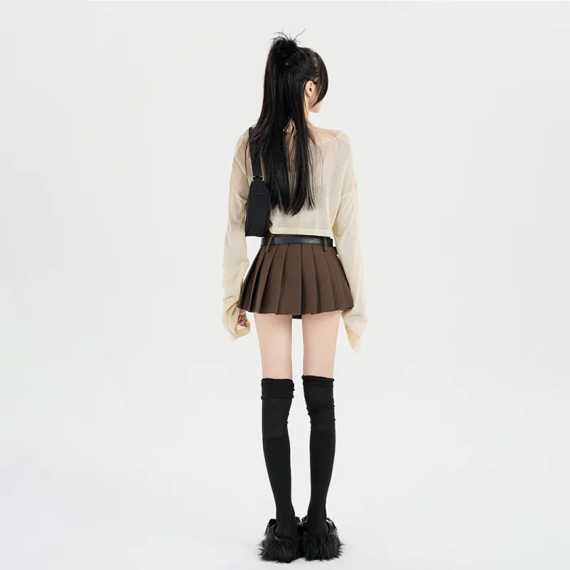HTHK Casual Short Skirts Women's-11