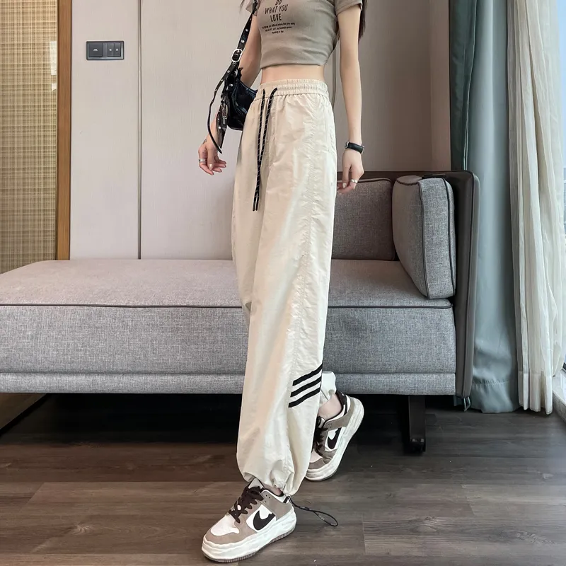 HTHK Casual Pants Women's Black/Ecru/Red-26