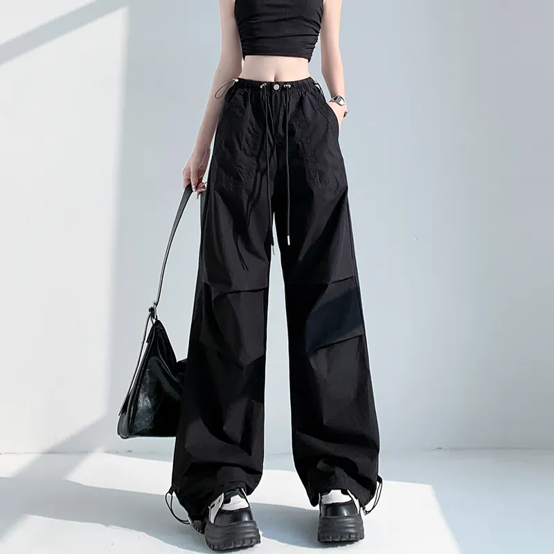 HTHK Casual Pants Women's Black/Gray/Pink/Khaki Green-2