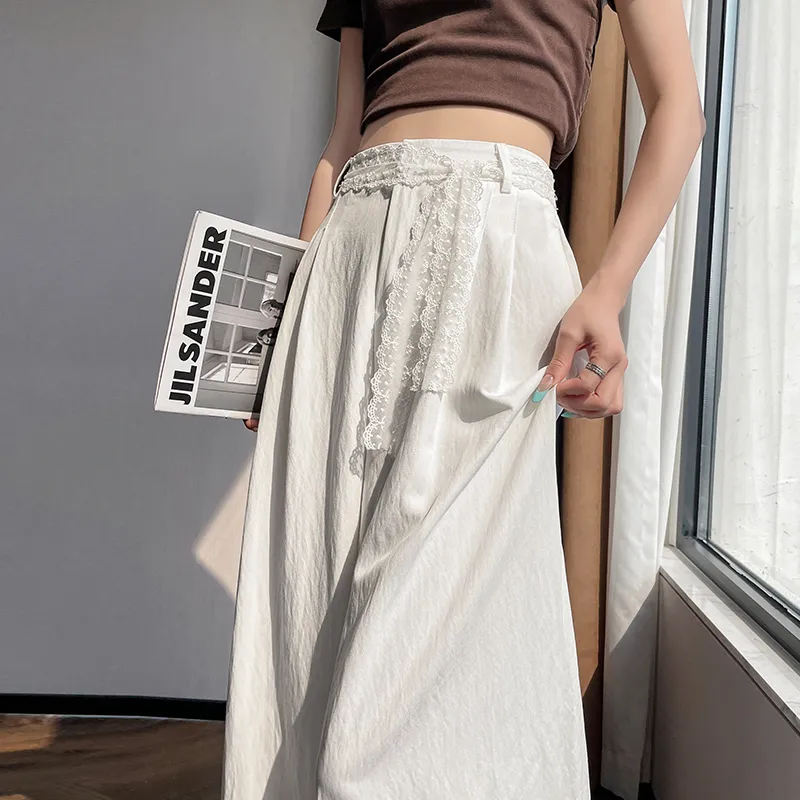 HTHK Casual Pants Women's White/Black/Cream Apricot-15