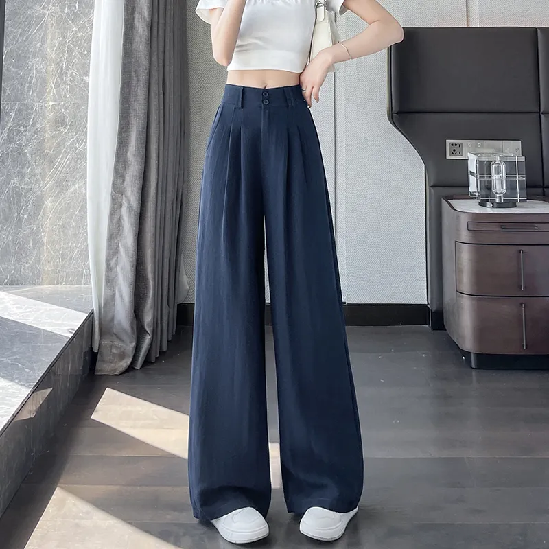 HTHK Casual Pants Women's White/Khaki/Navy Blue-37