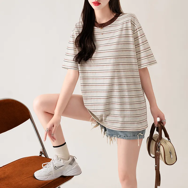 HTHK T Shirts Women's Apricot-3