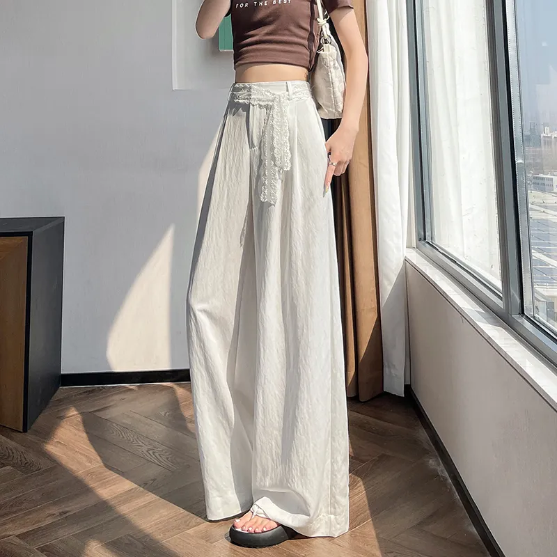 HTHK Casual Pants Women's White/Black/Cream Apricot-41