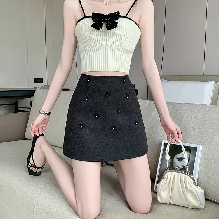 HTHK Casual Short Skirts Women's-4