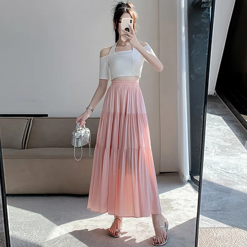 HTHK Casual Long Skirts Women's-6