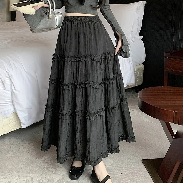 HTHK Casual Long Skirts Women's-5
