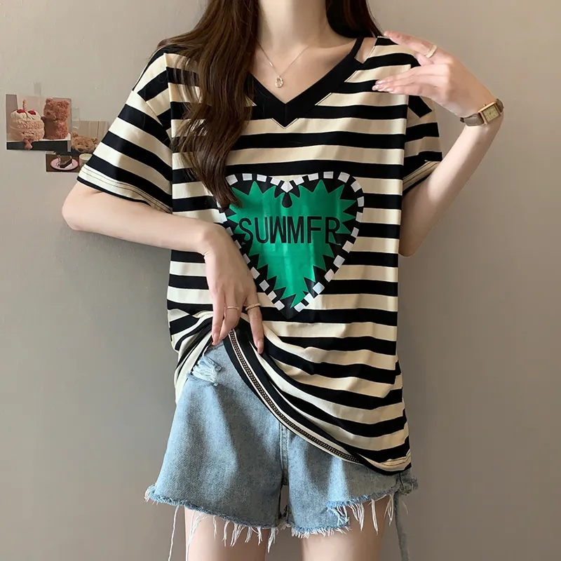 HTHK Drop Shoulder Sleeve T Shirt Women's-2