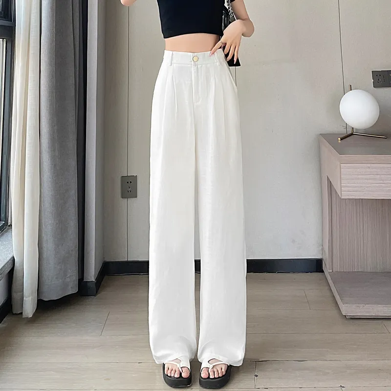 HTHK Casual Pants Women's White/Pink/Black-2