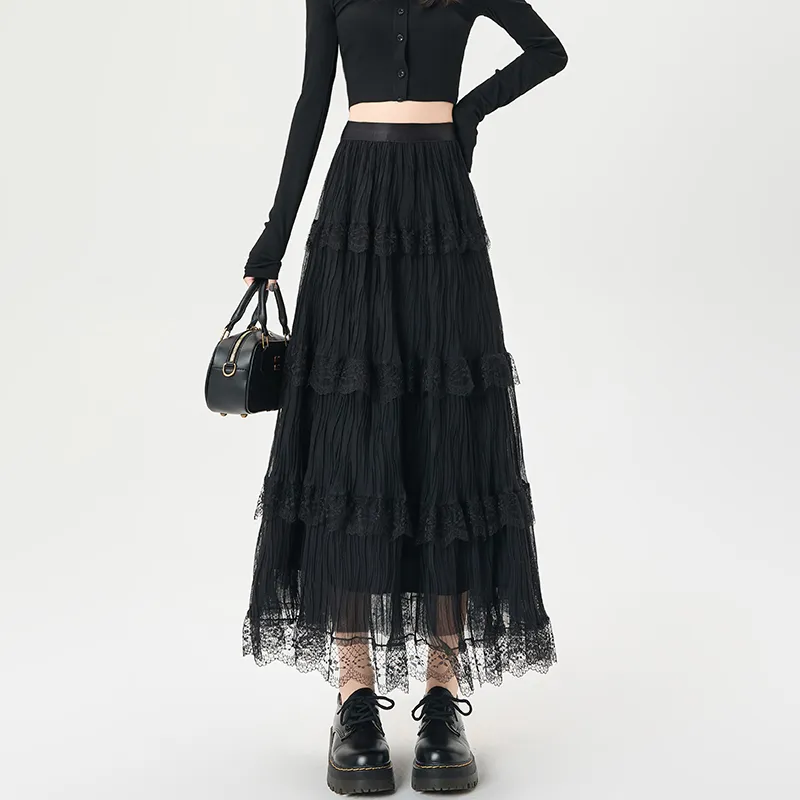 HTHK Casual Long Skirts Women's-7