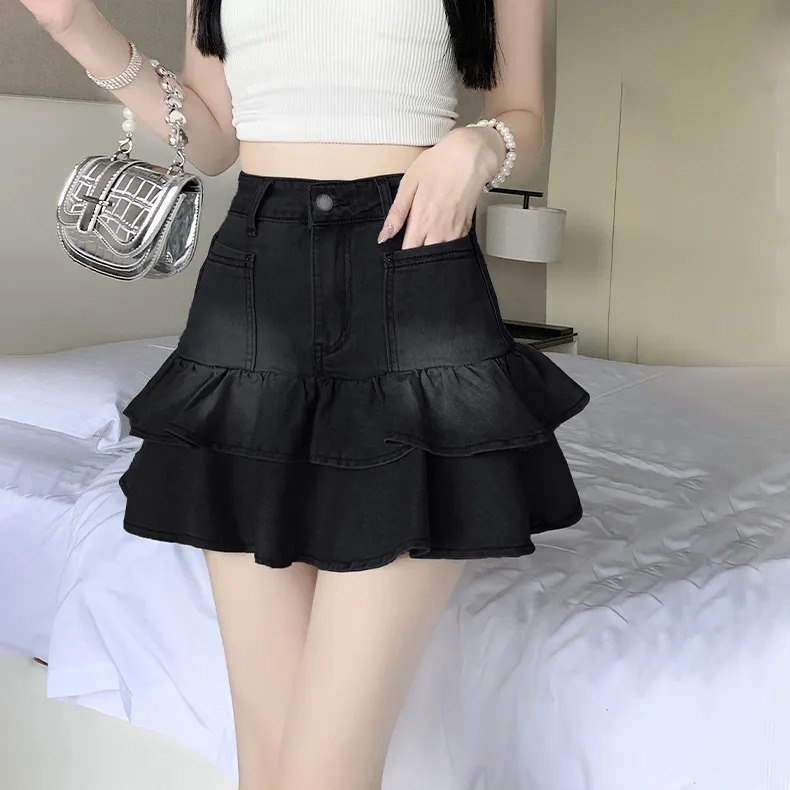 HTHK Denim Short Skirts Women's-7
