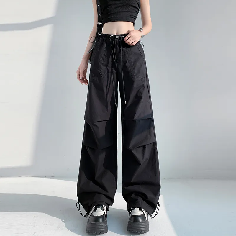 HTHK Casual Pants Women's Black/Gray/Pink/Khaki Green-3
