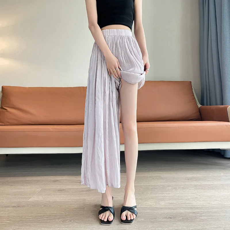 HTHK Casual Pants Women's White/Purple/Black/Pink/Pink Purple-32