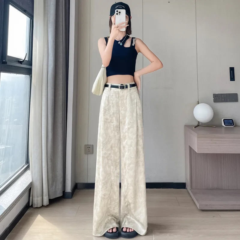 HTHK Casual Pants Women's Apricot/Black-6