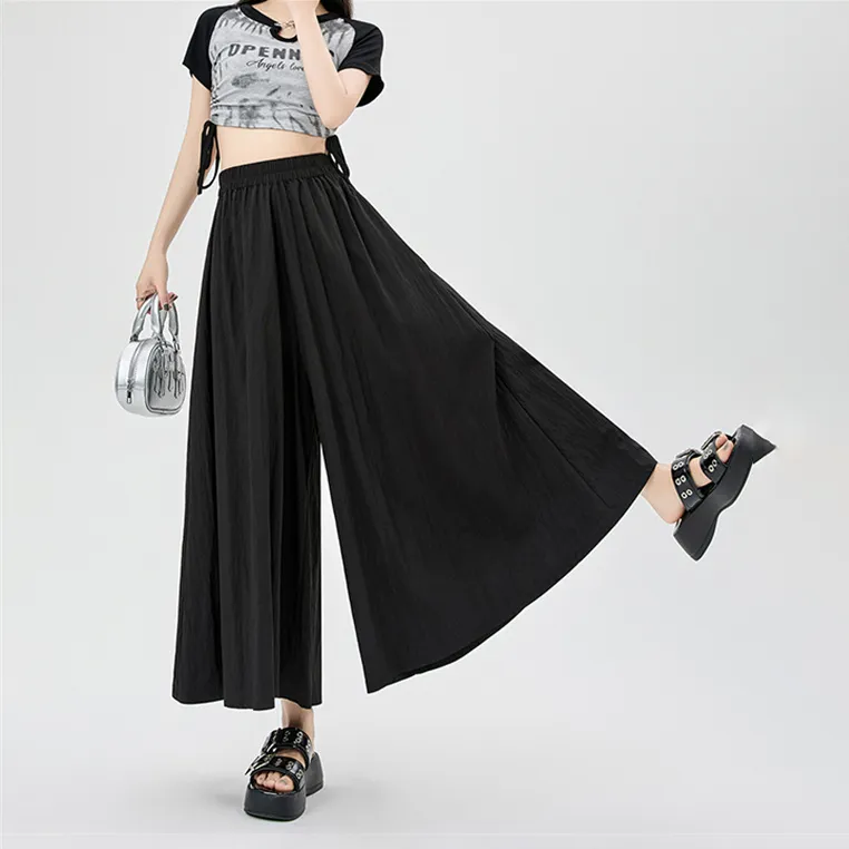 HTHK Casual Pants Women's Black/Pink/Khaki/Apricot-5