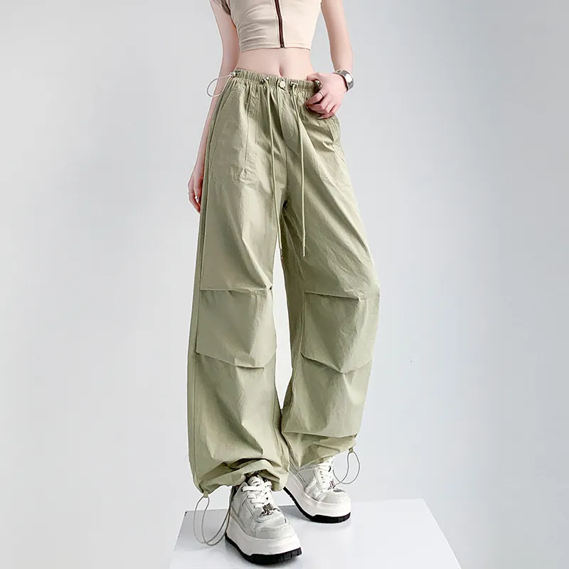 HTHK Casual Pants Women's Black/Gray/Pink/Khaki Green-21