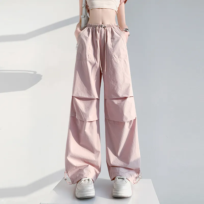 HTHK Casual Pants Women's Black/Gray/Pink/Khaki Green-14