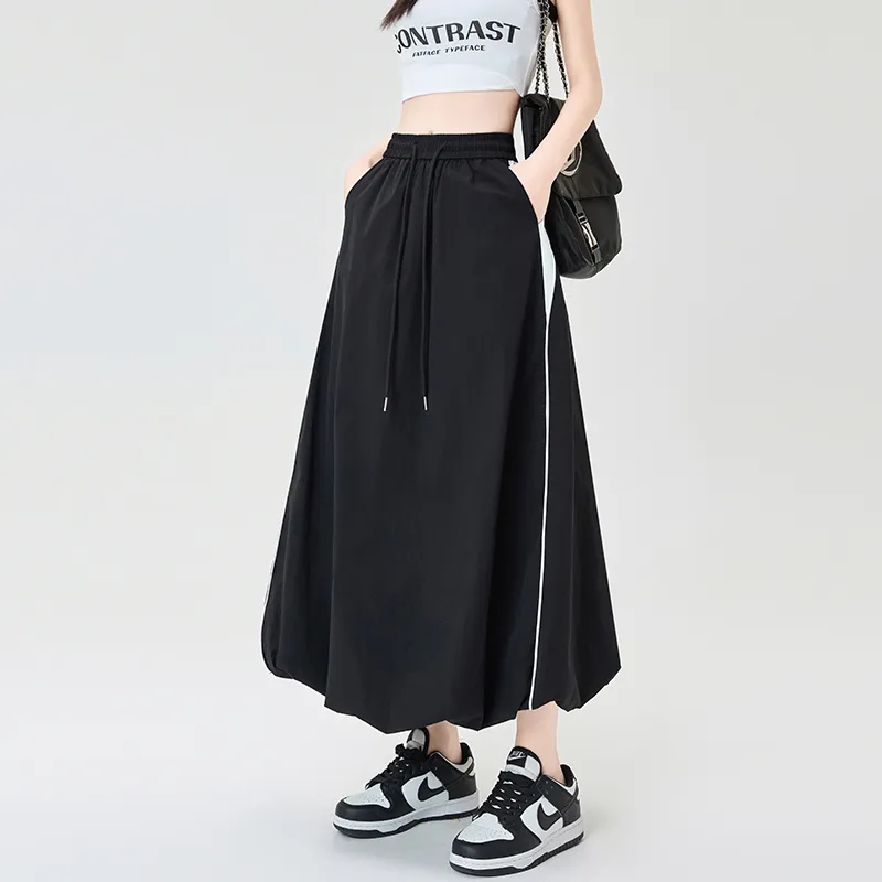 HTHK Casual Long Skirts Women's-4