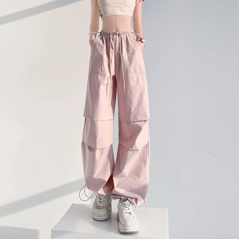 HTHK Casual Pants Women's Black/Gray/Pink/Khaki Green-16