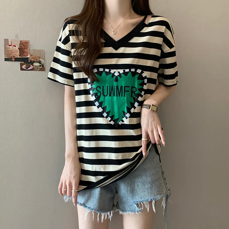 HTHK Drop Shoulder Sleeve T Shirt Women's-1