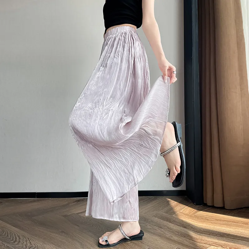 HTHK Casual Pants Women's White/Purple/Black/Pink/Pink Purple-6