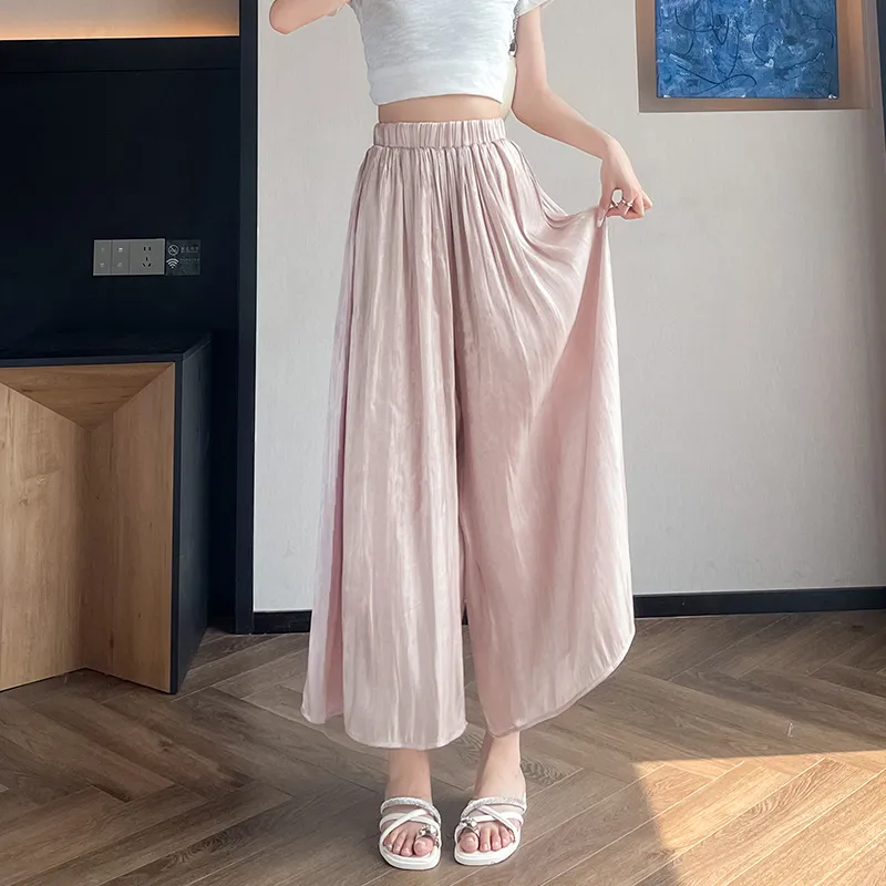 HTHK Casual Pants Women's White/Purple/Black/Pink/Pink Purple-24