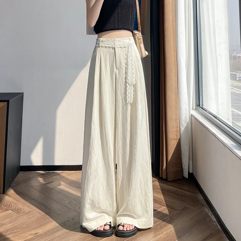 HTHK Casual Pants Women's White/Black/Cream Apricot-43