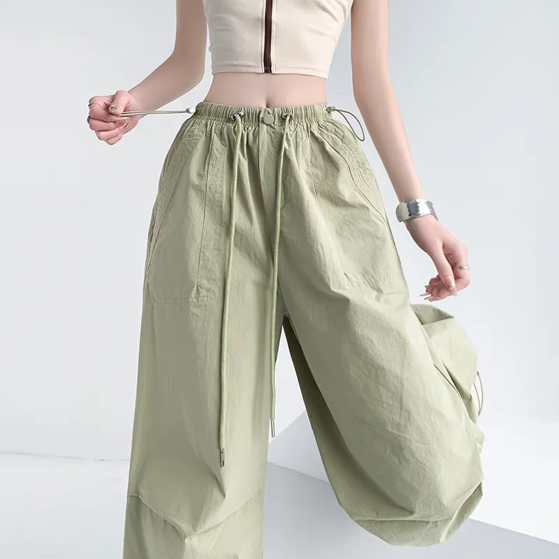 HTHK Casual Pants Women's Black/Gray/Pink/Khaki Green-23