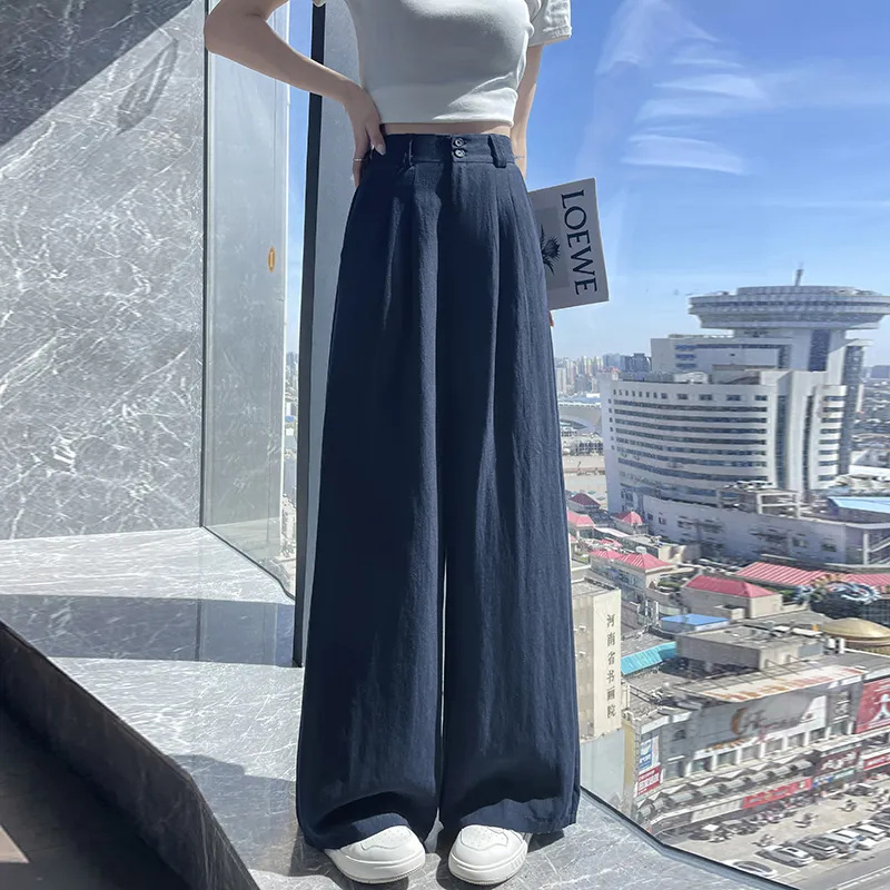 HTHK Casual Pants Women's White/Khaki/Navy Blue-53