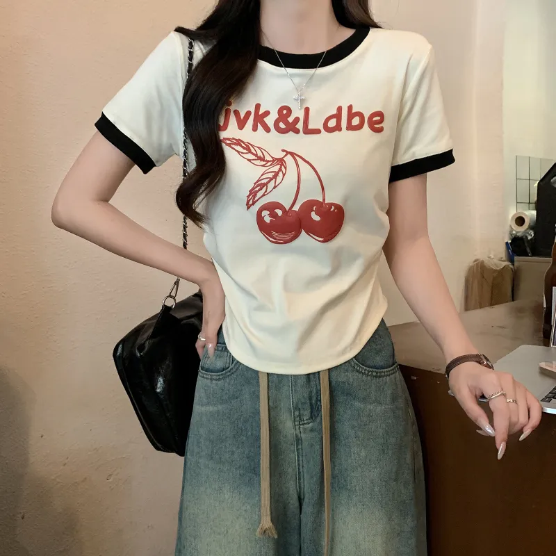 HTHK T Shirts Women's Apricot-1