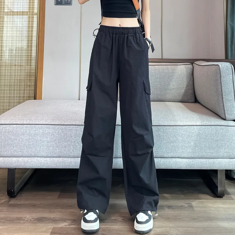 HTHK Casual Pants Women's White/Black/Pink/Khaki-11