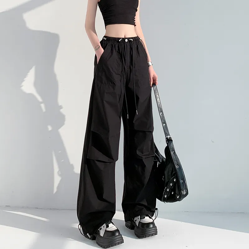 HTHK Casual Pants Women's Black/Gray/Pink/Khaki Green-4