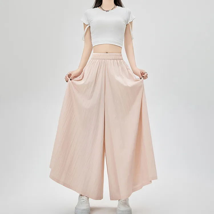 HTHK Casual Pants Women's Black/Pink/Khaki/Apricot-9